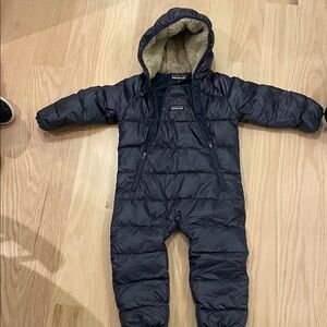 Patagonia Fleece-Lined Navy Snowsuit
